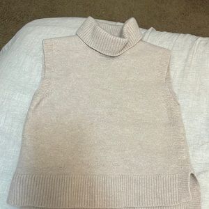 Sweater vest tan , by rachel zoe 100% extra fine medina wool